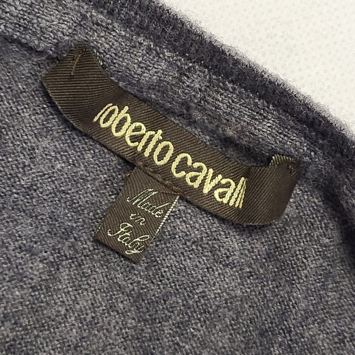 Roberto Cavalli Grey Round Neck Jumper Women's Size Small