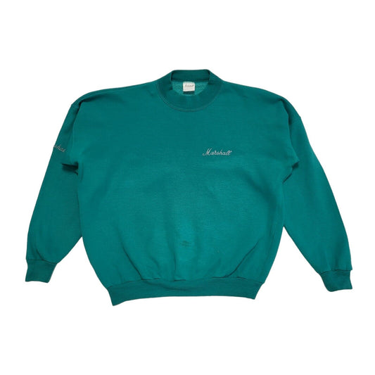 Marshall 80's Green Crew Neck Sweatshirt Uk Men's Size XL