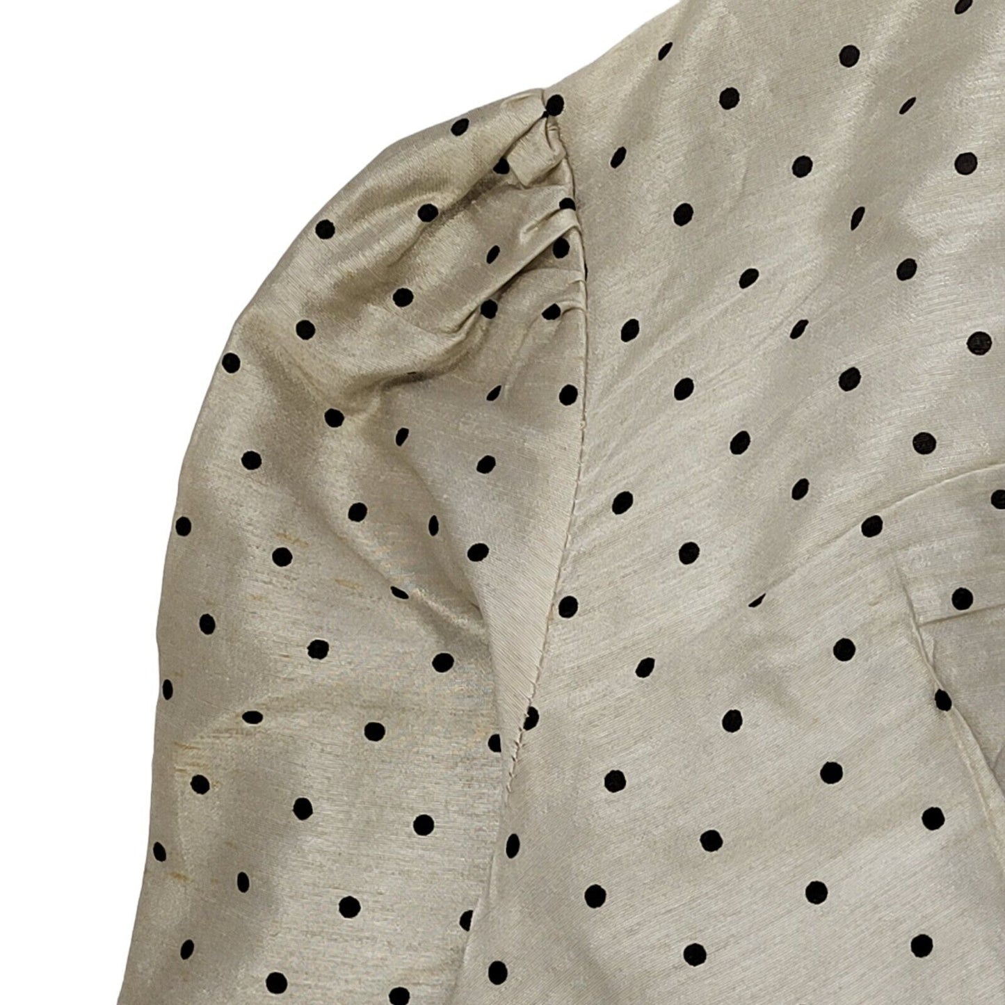 70s Vintage After Six Black Polka Dot Prairie Maxi Dress Women's 12
