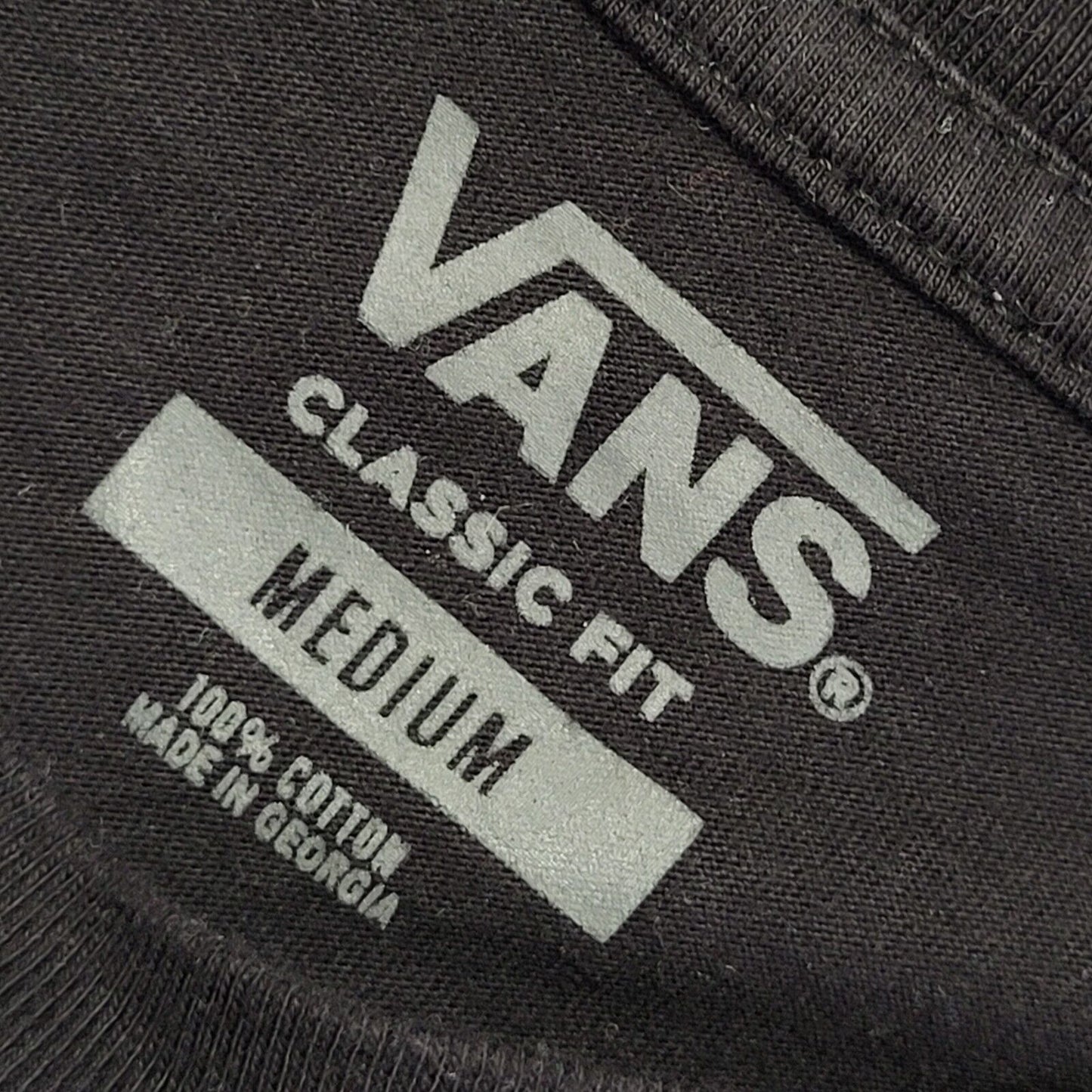 Vans Vintage Y2k Black Classic Fit T-Shirt Uk Men's Size M