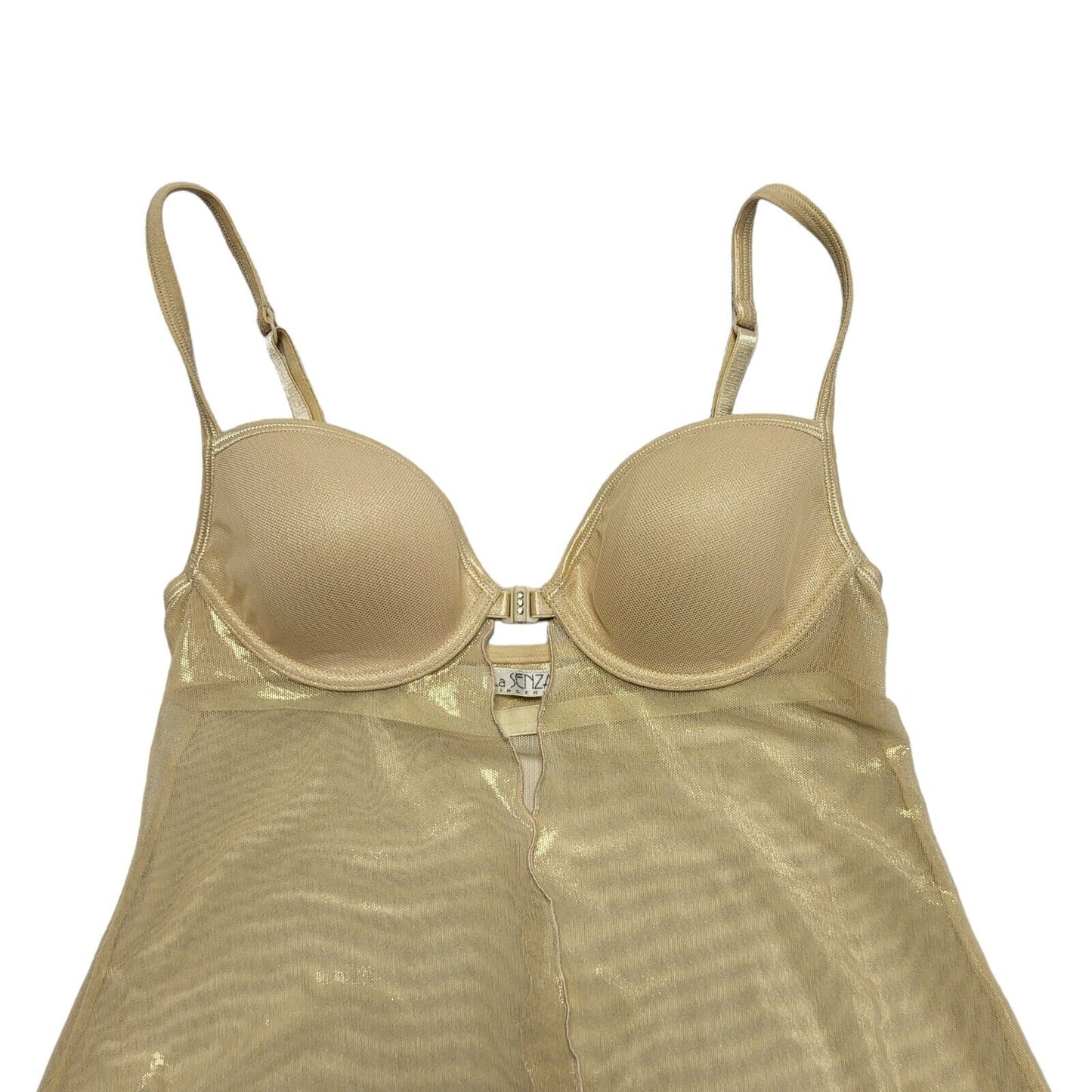 La Zenza Gold Y2k Sleeveless Lingerie Top Uk Women's Size Small