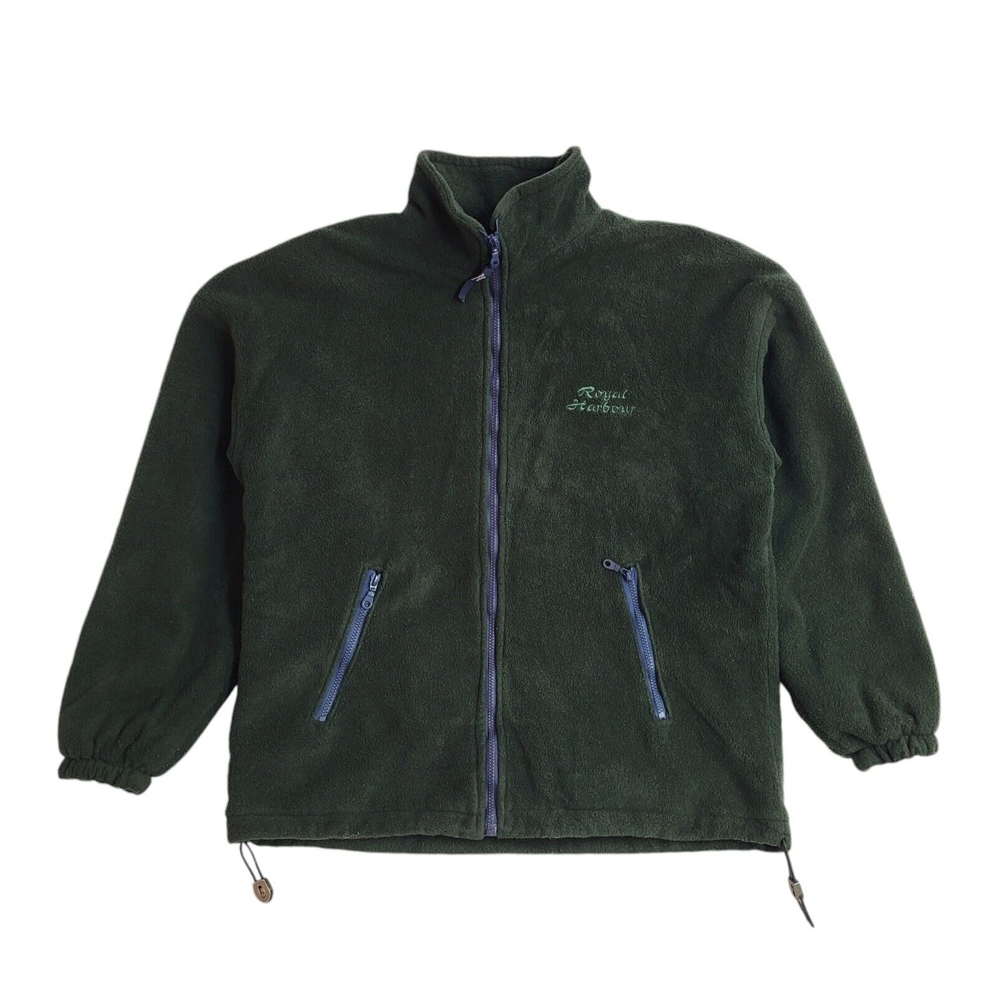 Royal Harbour Vintage 80s Green Hiking Fleece Jacket Uk Men's Size M