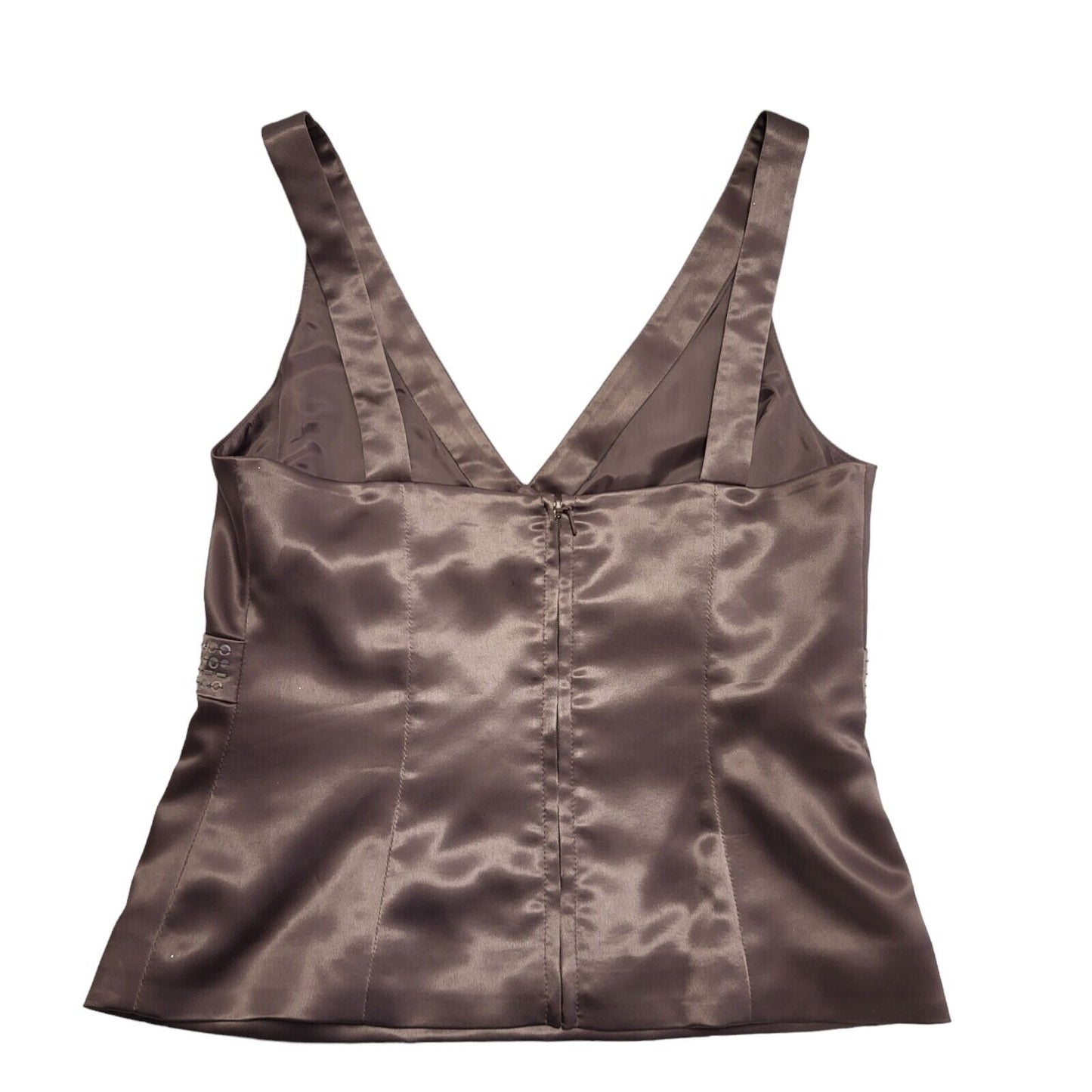 Next Y2K Mauve Party Top Womens UK Size 10