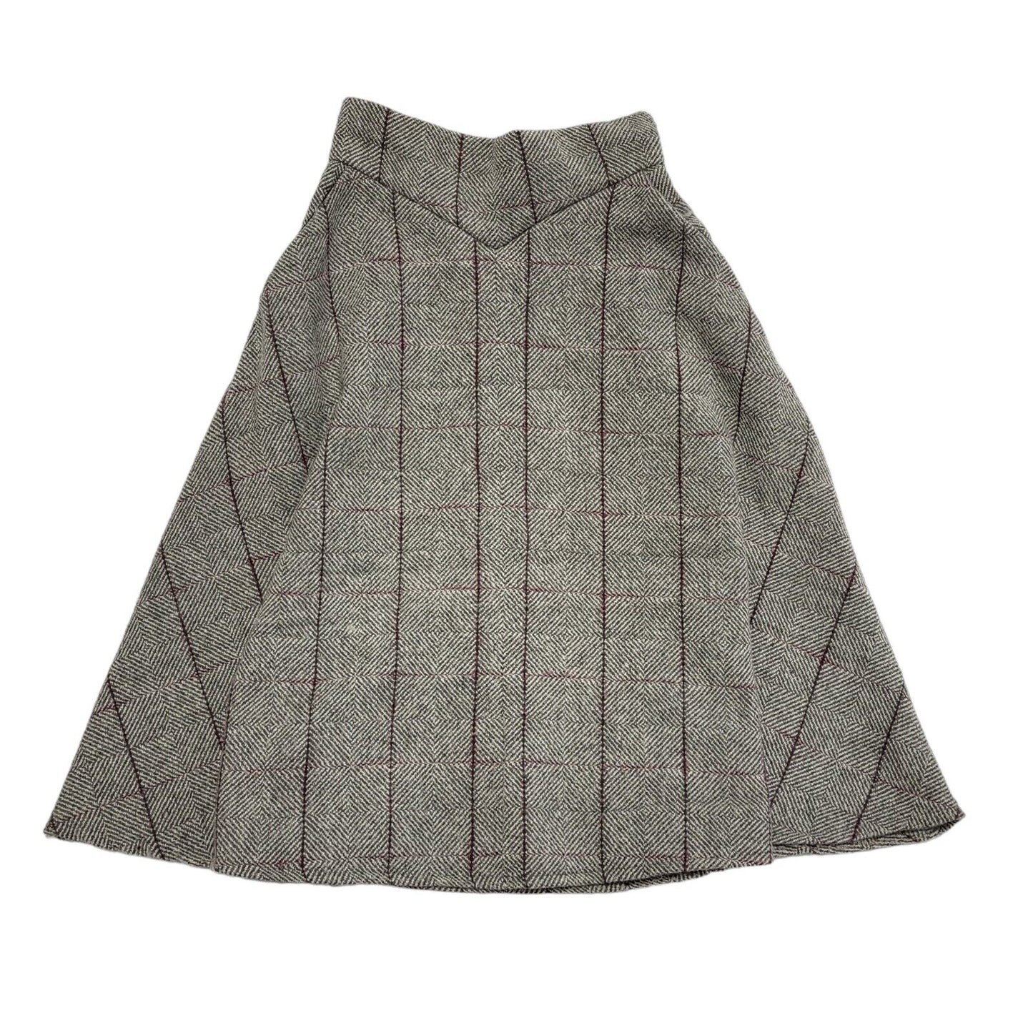 Chicwish Vintage 90's Grey & Purple Check Zip Skirt Women's Size Small W26