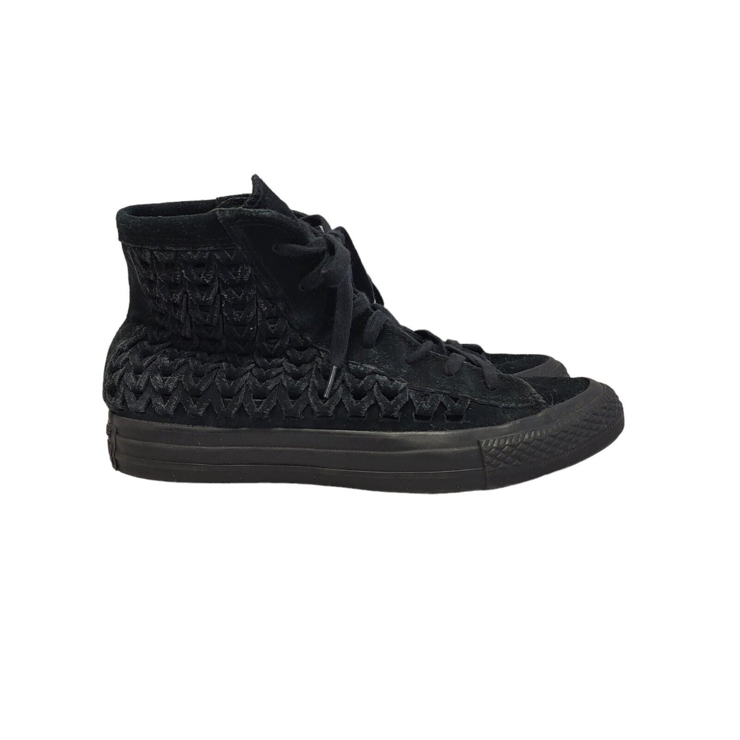 Converse Black Hi Top Canvas Lace Up Trainers Women's  Uk 5 Eu 37.5