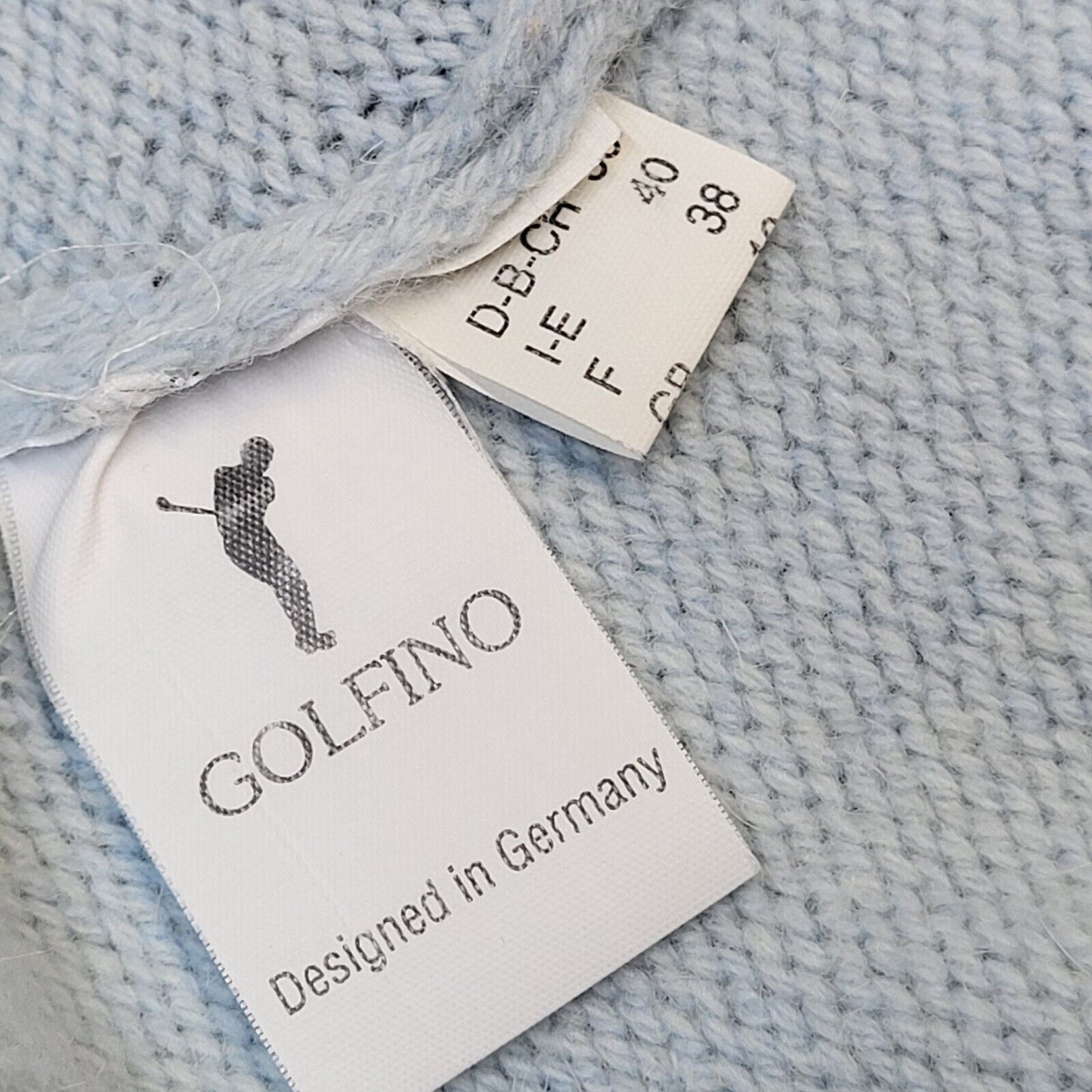 Golfino Baby Blue Vintage 90's Jumper UK Women's Size 10