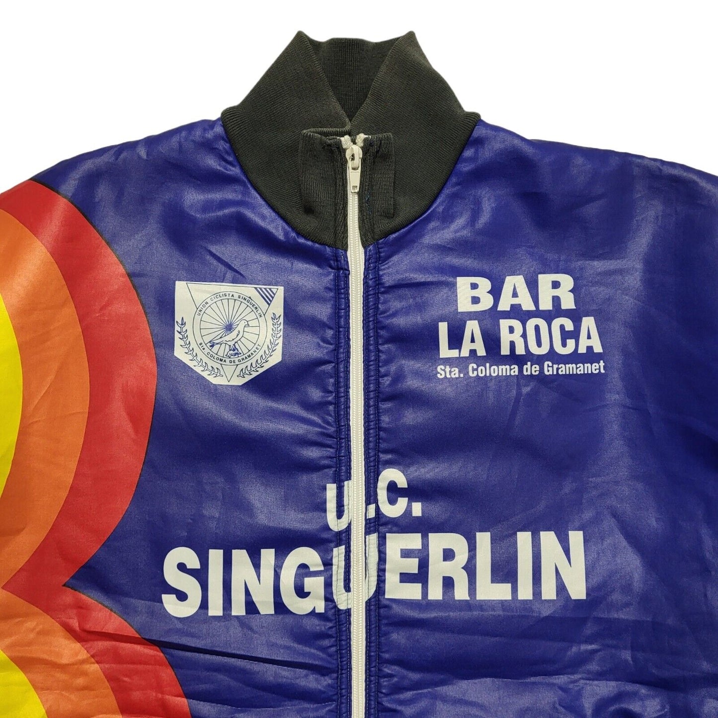 90s Vintage Bar La Roca Italian Cycling Jacket Uk Men's Size XL