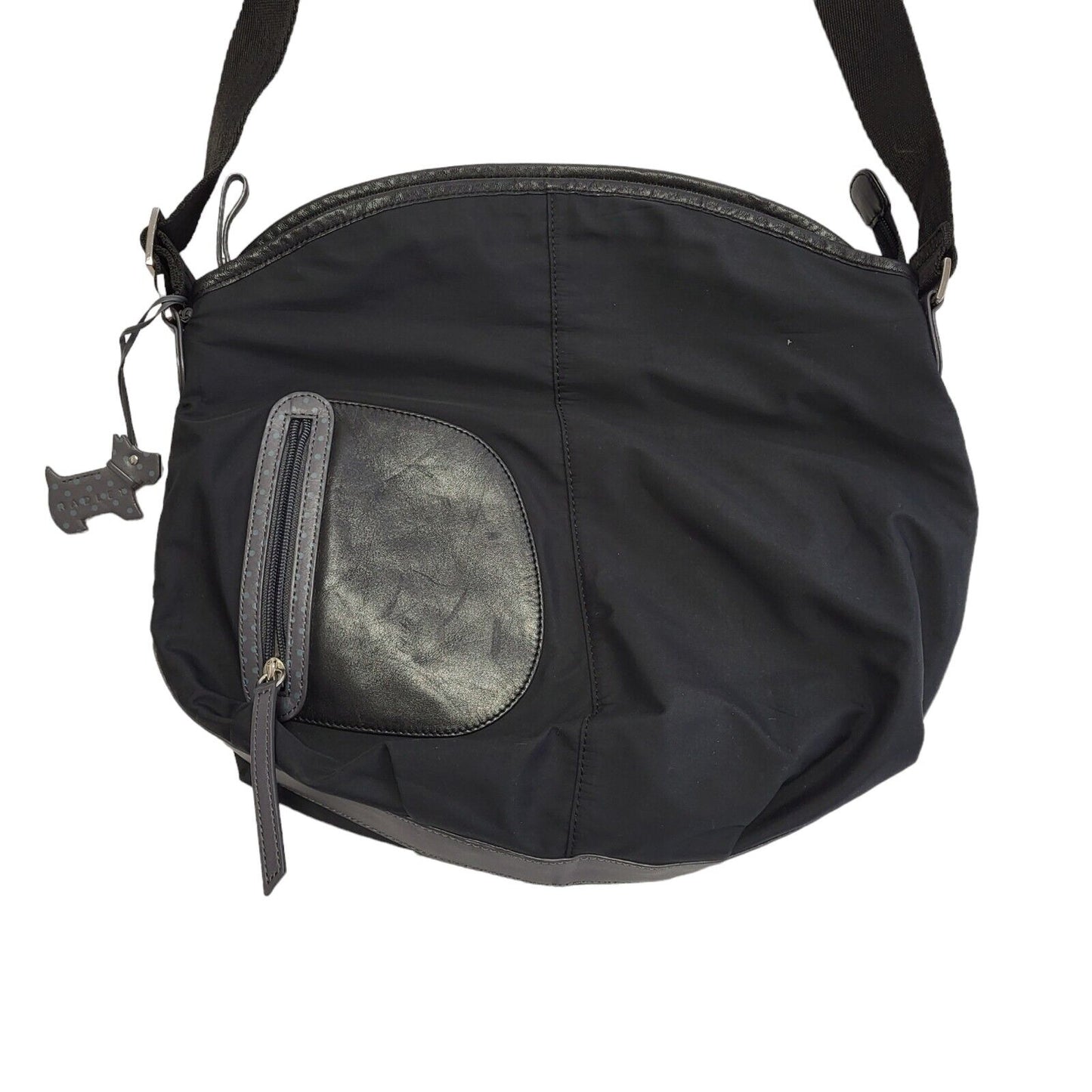 Radley Black Oval Shape Shoulder Bag Women's Size 14" x 13"