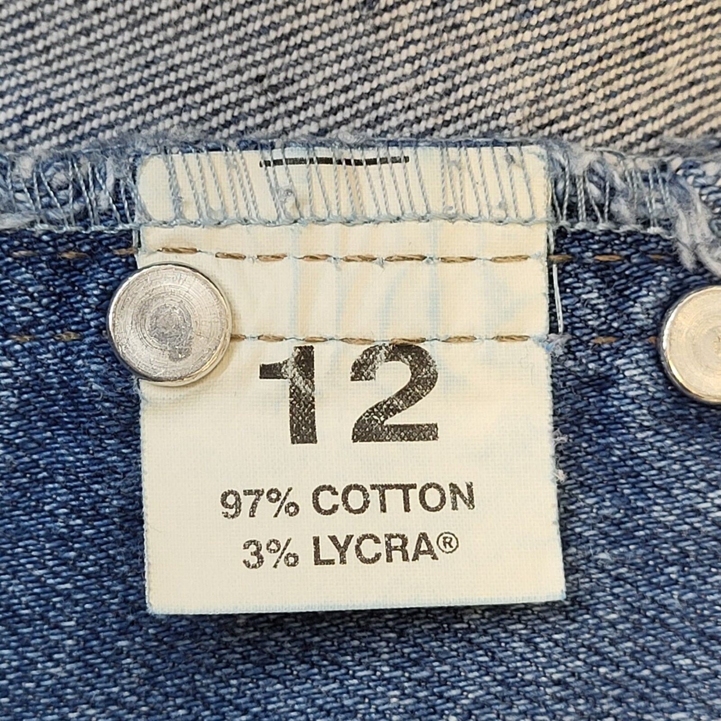 90s Vintage Blue High Waist Denim Bleached Jeans Women's Size 12 W30 L30