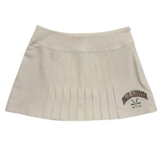 Fila Cream Vintage Y2K  Short Golf Sports Skirt Uk Women's Size M W28