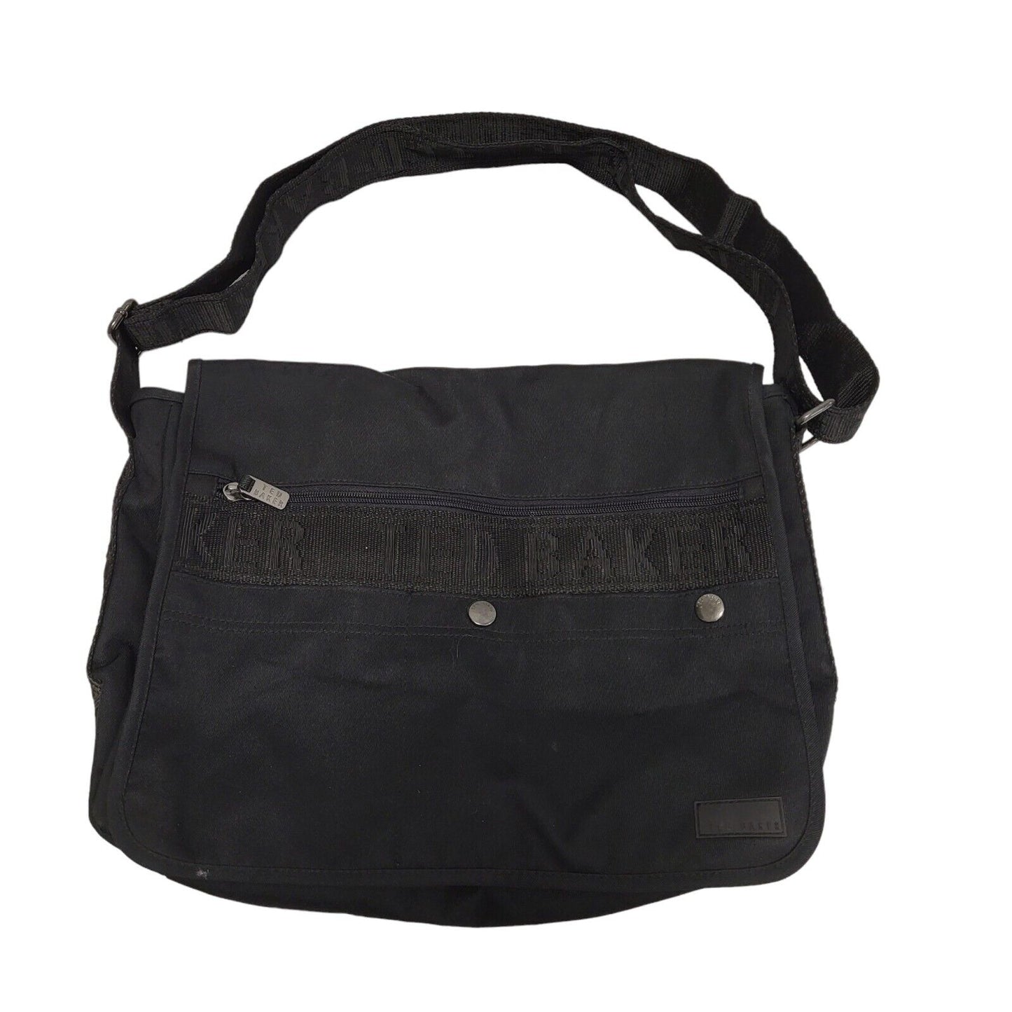 Ted Baker Black Textile Satchel Bag Uk Women's/Men's Size 12" x 16"