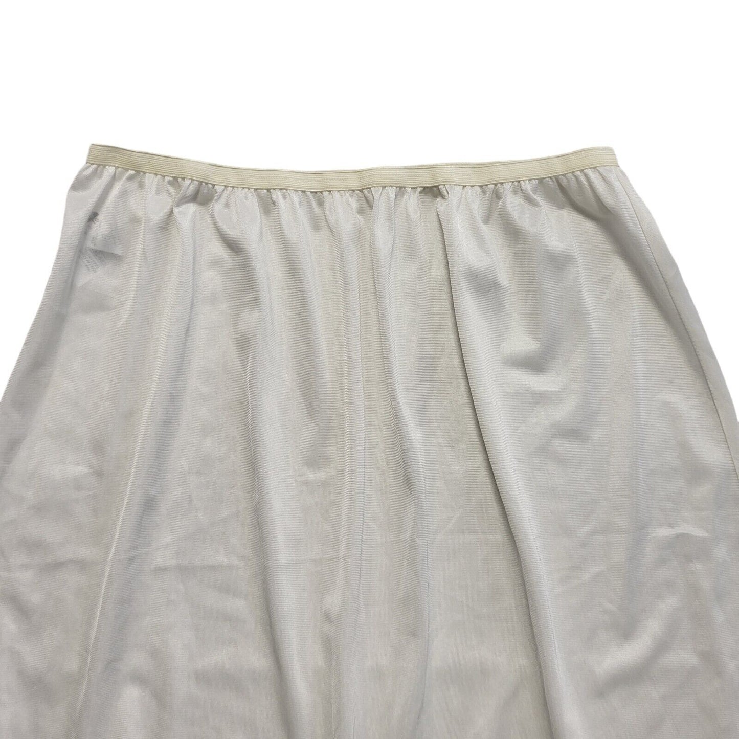Marks and Spencer Vintage 80's Cream Slip Skirt Womens UK 18 W36