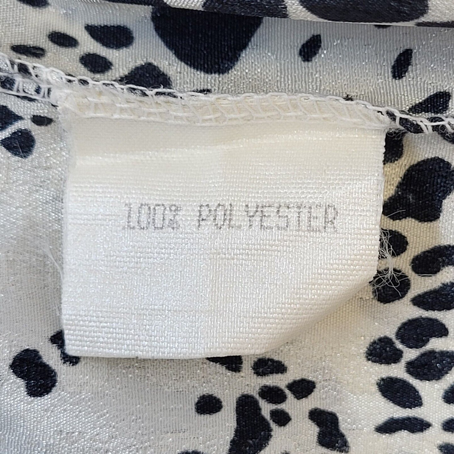 Paul Separates 80s Vintage White & Black Long Sleeve Blouse Womens Size 14 Eu 42