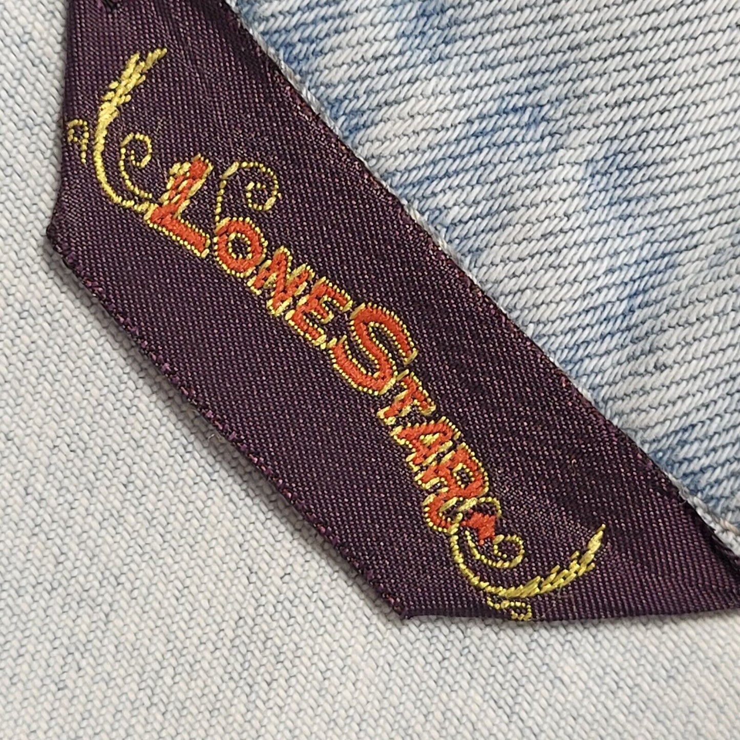 Lone Star Light Blue 90s Vintage Button Denim Jacket Uk Women's Size 14