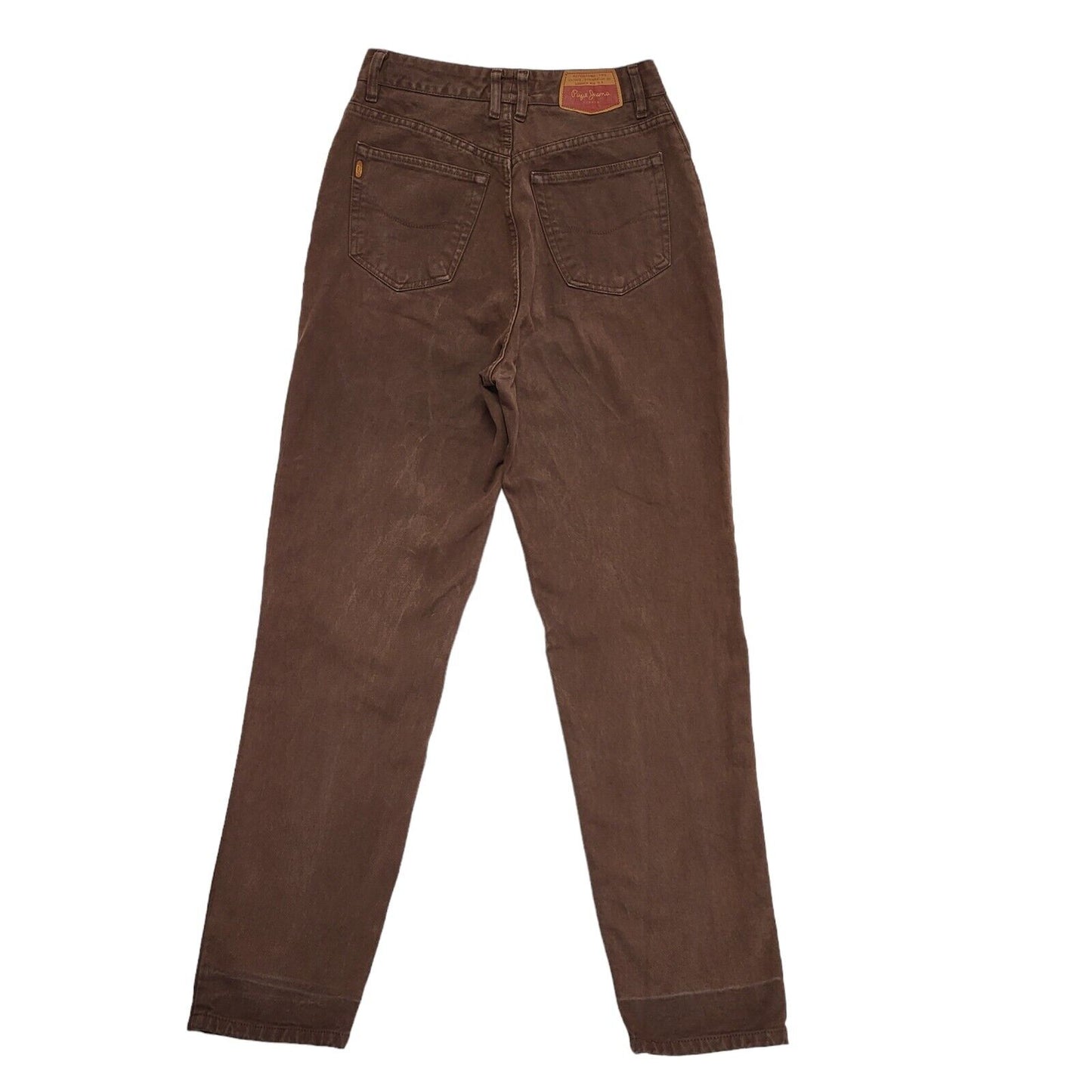 Pepe Jeans 90s Brown High Waist Denim Jeans Uk Women's Size 10 W28 L31