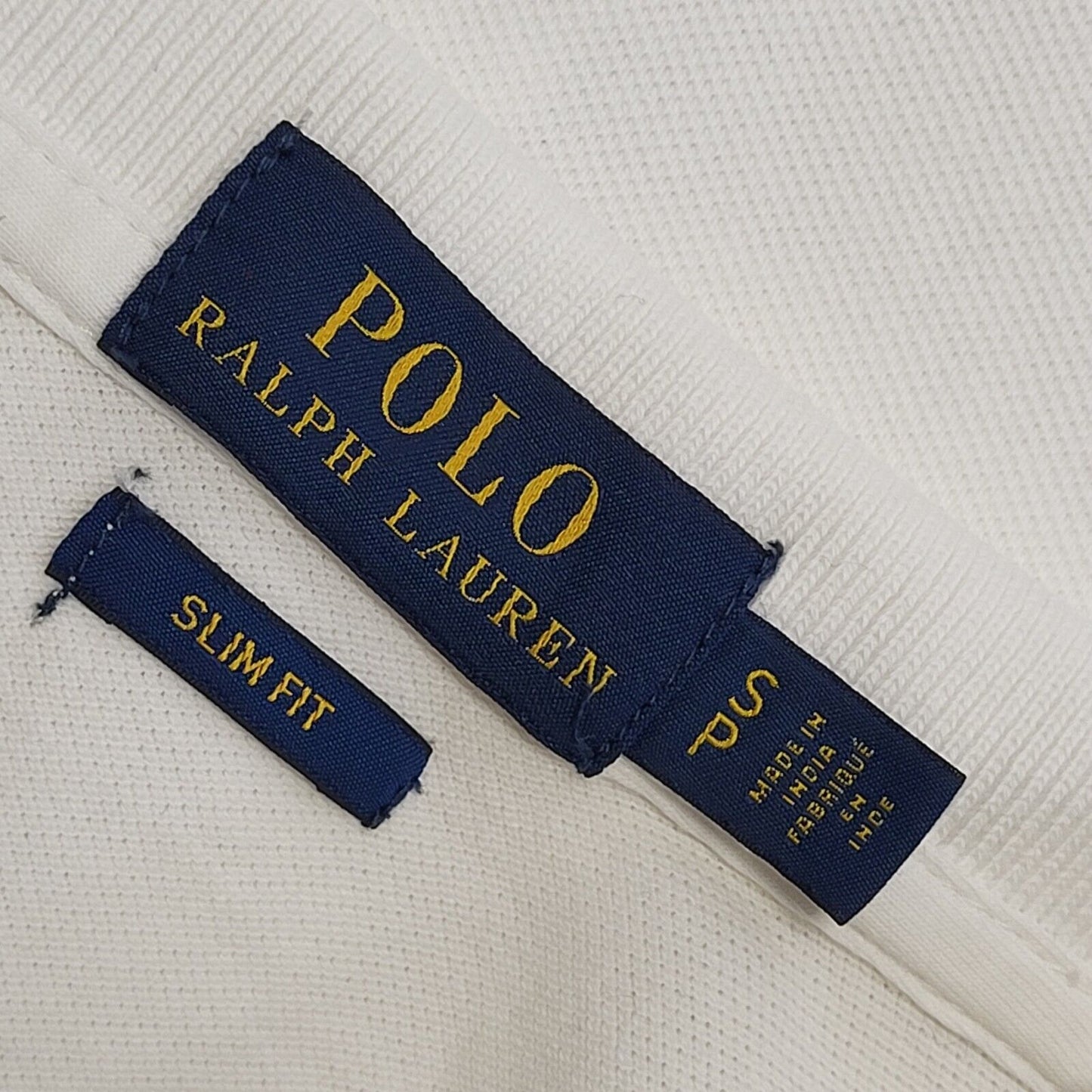 Polo Ralph Lauren Y2K 1/2 Button White Short Sleeve Polo T-Shirt Womens UK S