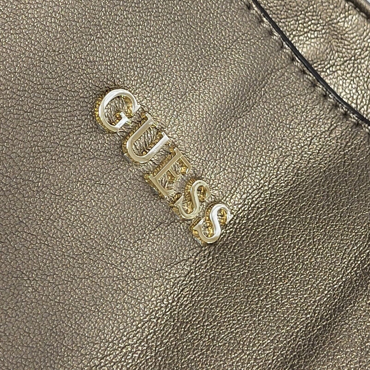 Guess Brown Vintage Leather Hand Bag / Shoulder Bag Uk Women's 11" x 12"