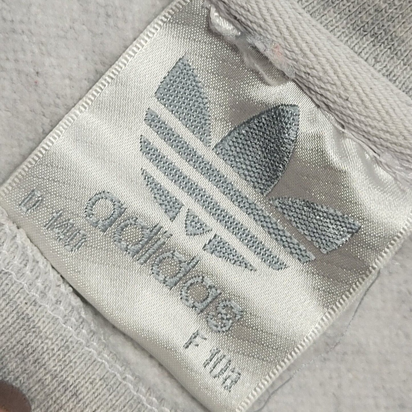 Adidas 90s Spell Out Grey Crew Neck Sweatshirt Uk Kids Age 11-12 Years