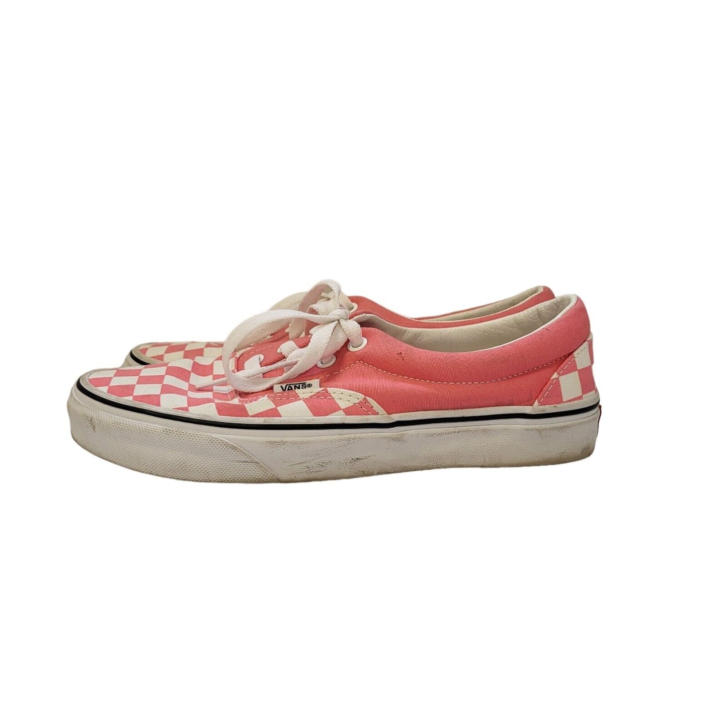 Vans Pink & White Lace-up Sports Casual Trainers Uk Women's Size 5