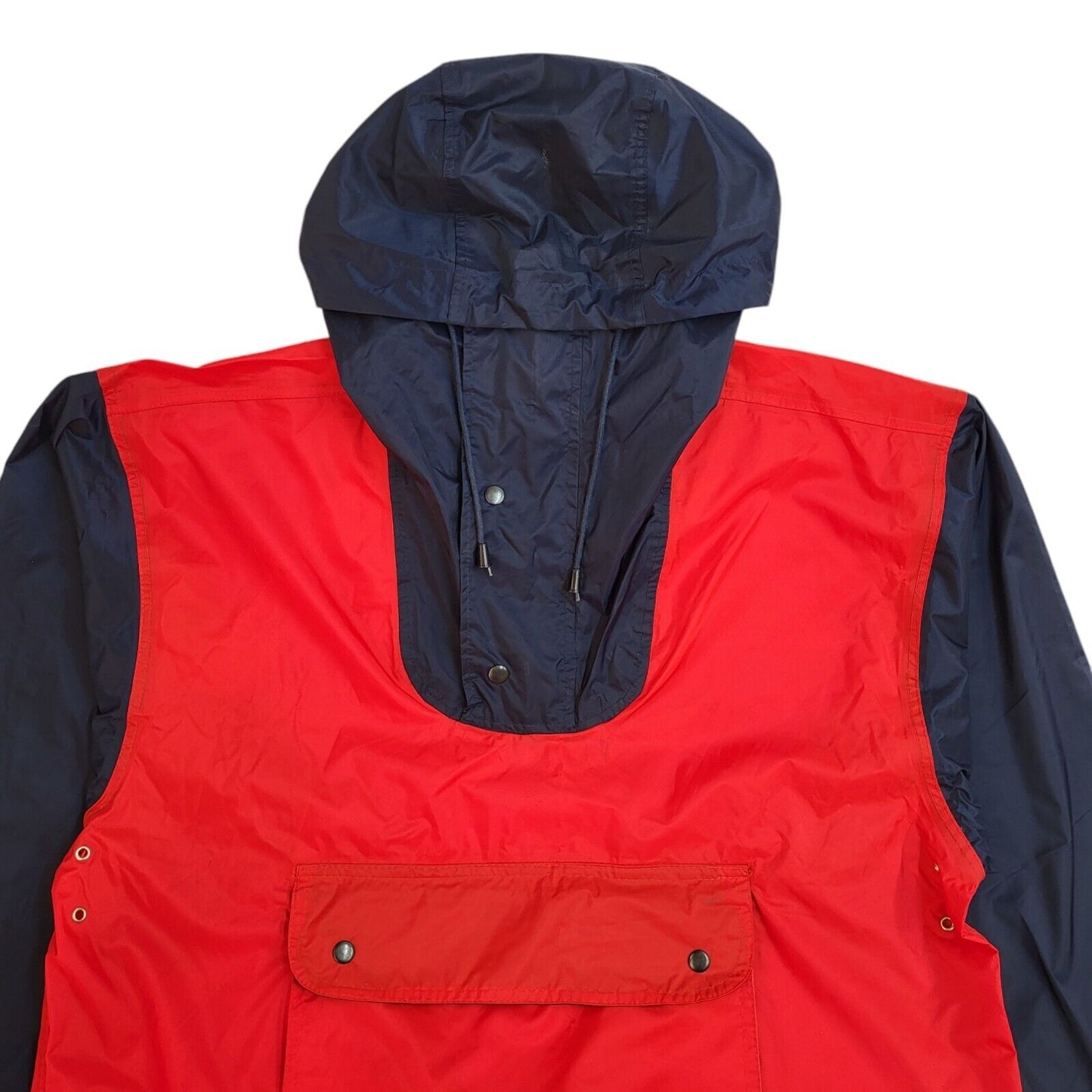 Roca Red & Blue 90s Pullover Windbreaker Jacket Uk Men's Size Medium