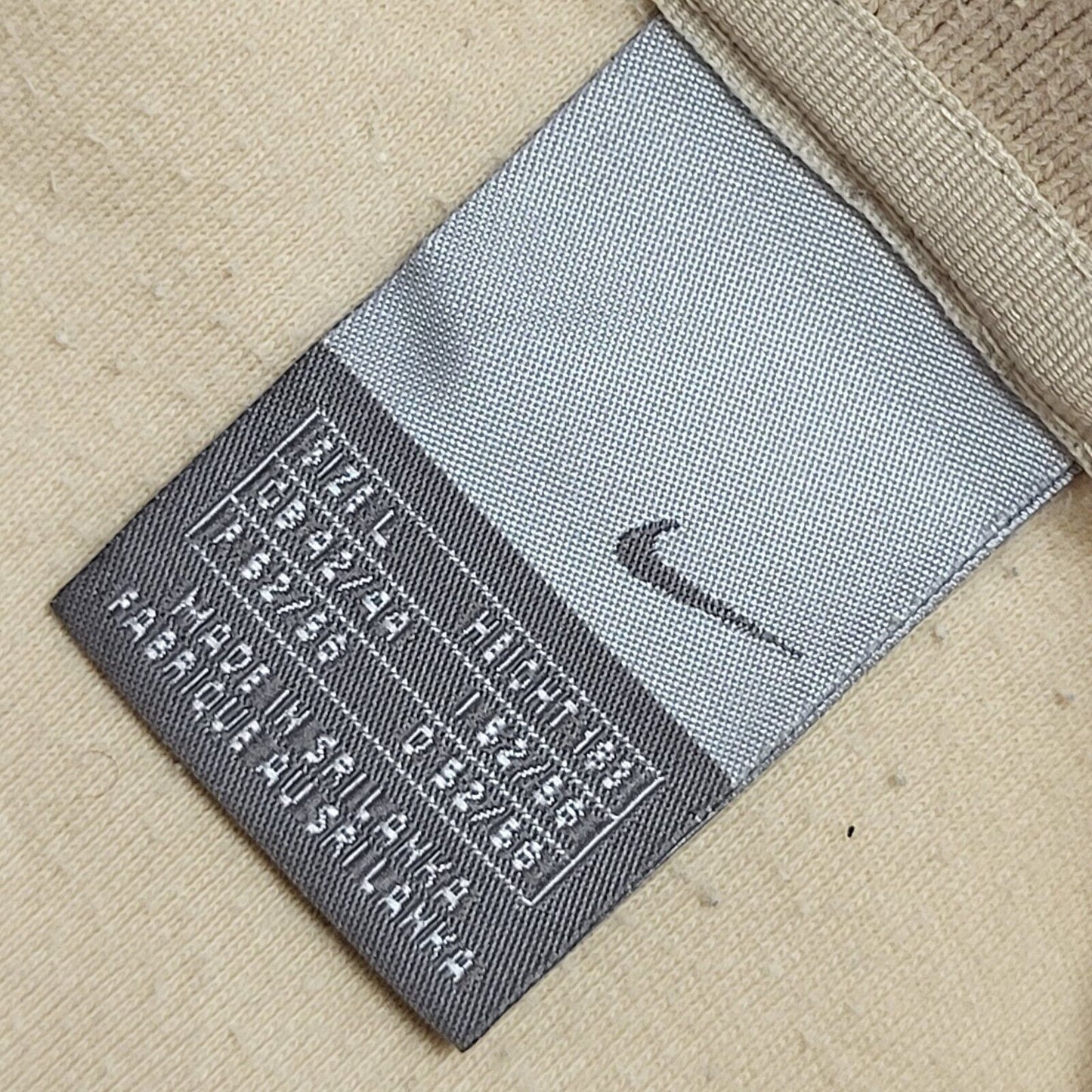 Nike Beige Short Sleeve Relaxed Fit Polo Shirt Uk Men's Size Large