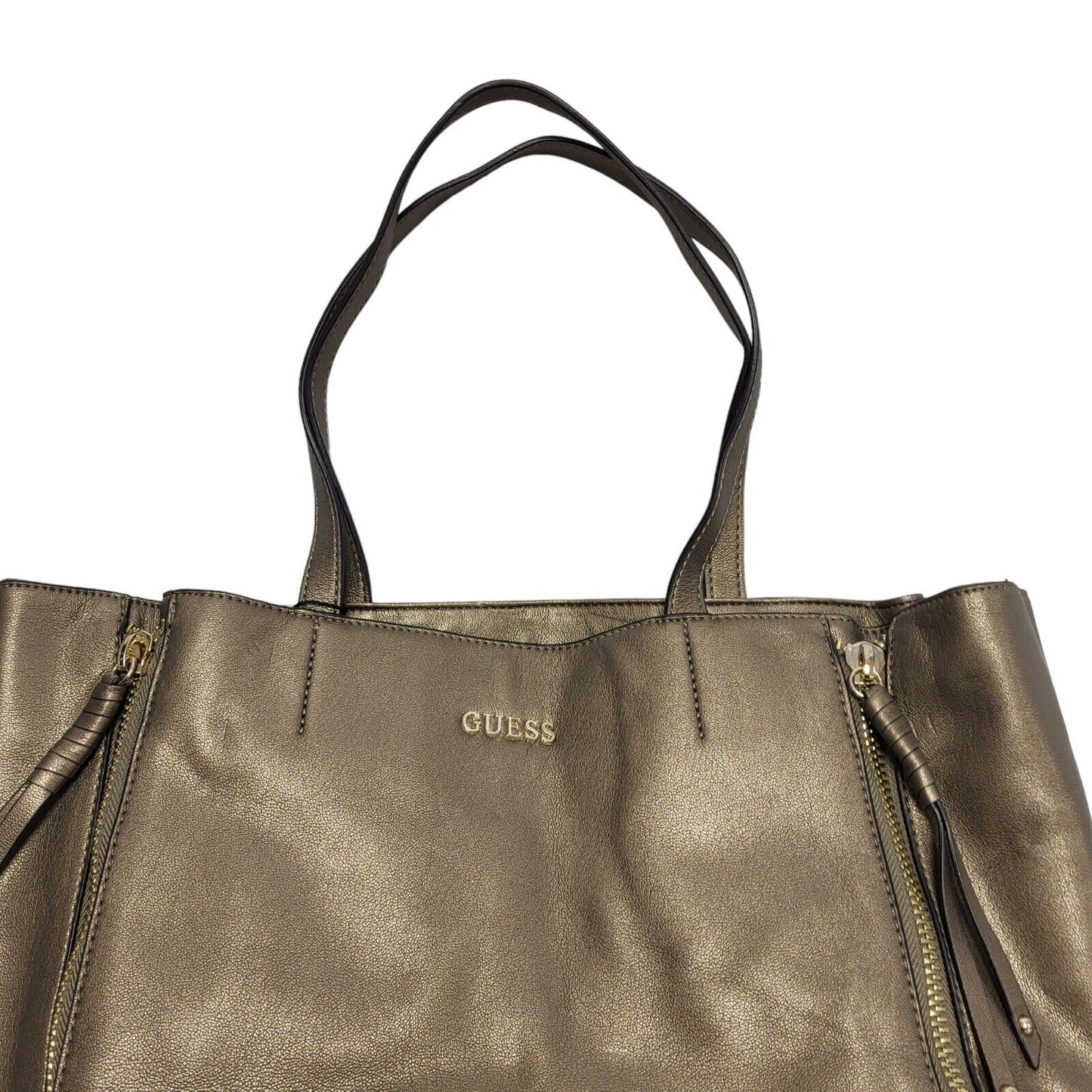 Guess Brown Vintage Leather Hand Bag / Shoulder Bag Uk Women's 11" x 12"