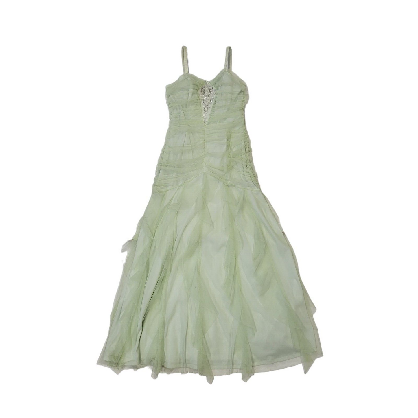 Jessica McClintock Y2K Light Green Prom Dress Women's 12