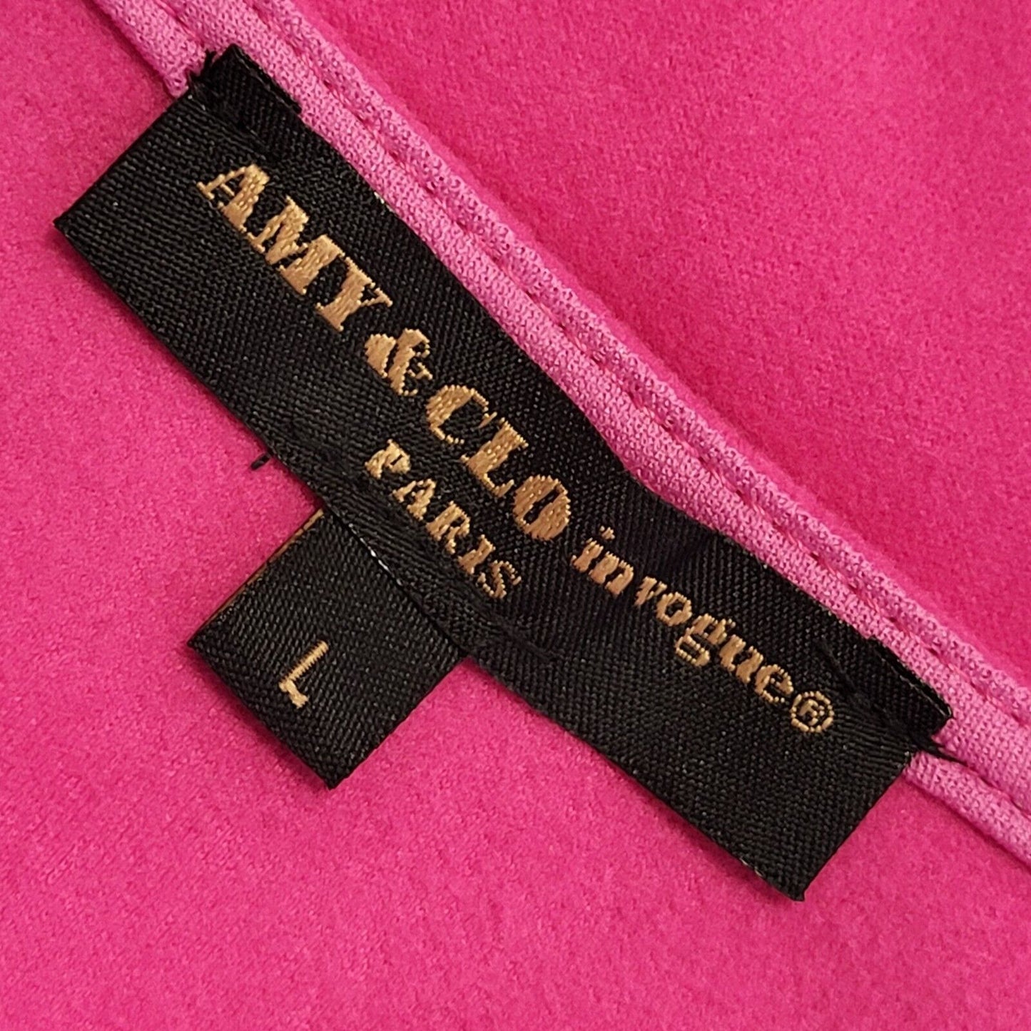 Amy & Clo Vintage 90's Pink Long Sleeve Top Womens UK Size L