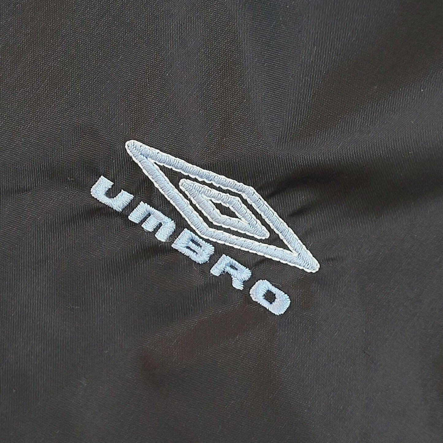 Umbro Y2K Black Zipped Hooded Windbreaker Jacket Uk Boy's Size XL