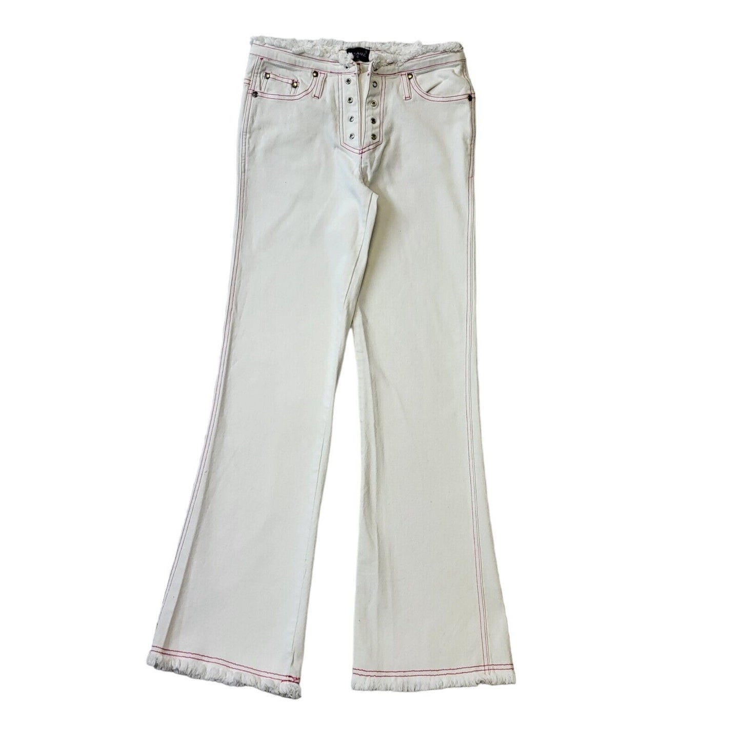 Suzanne Y2K Vintage White Bootcut Denim Jeans Women's Size 10 W28 L31