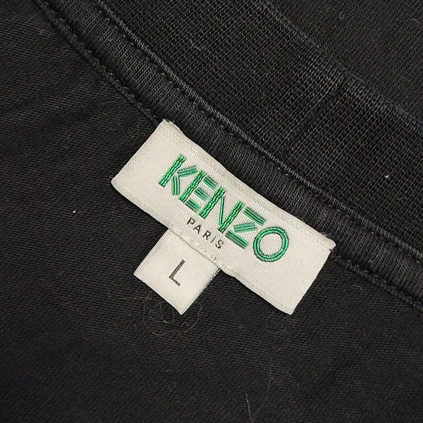 Kenzo Paris Y2K Black Short Sleeve T-Shirt Men's Size Large