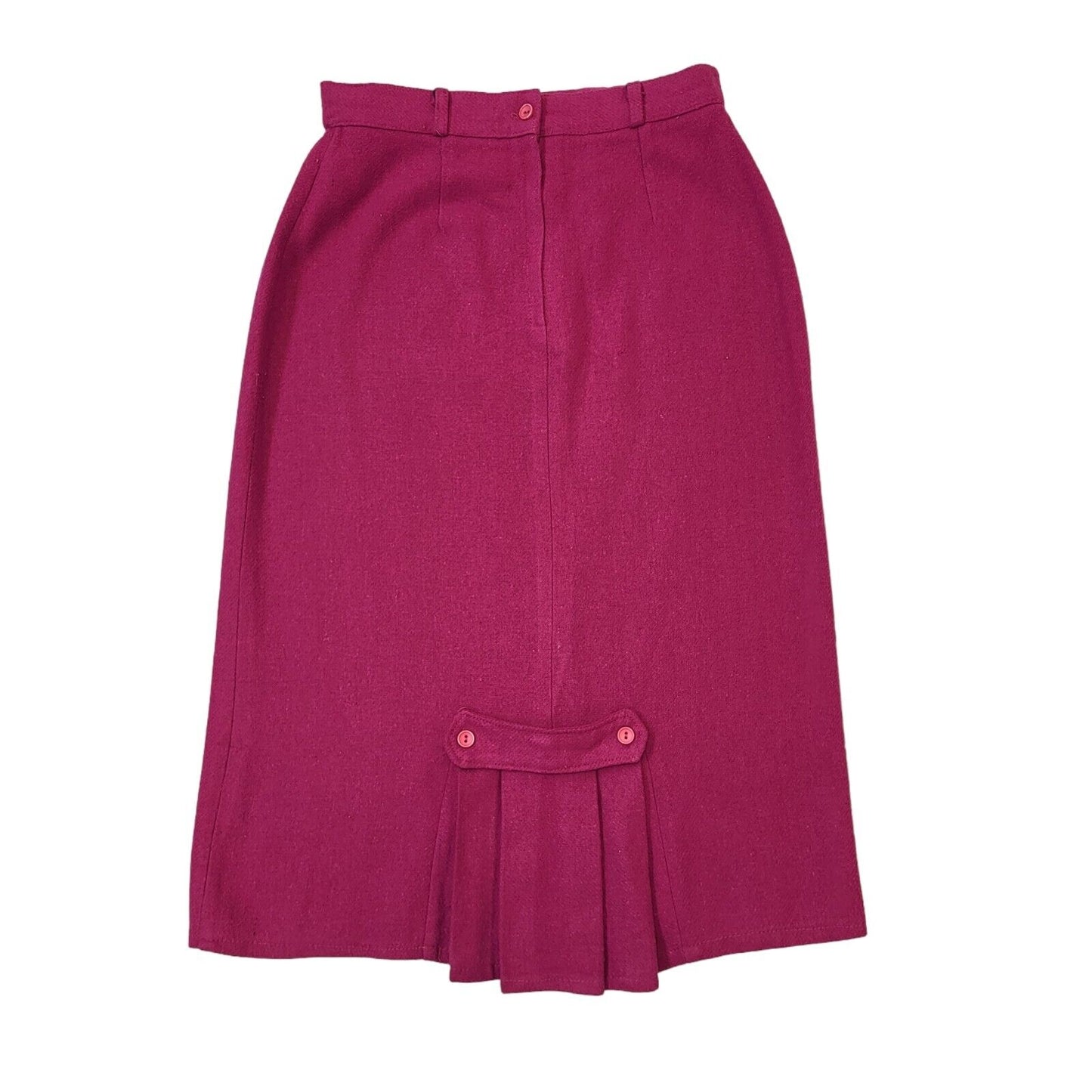 80s Vintage Pink Pencil Skirt Women's Size 14 W30 Eu 42