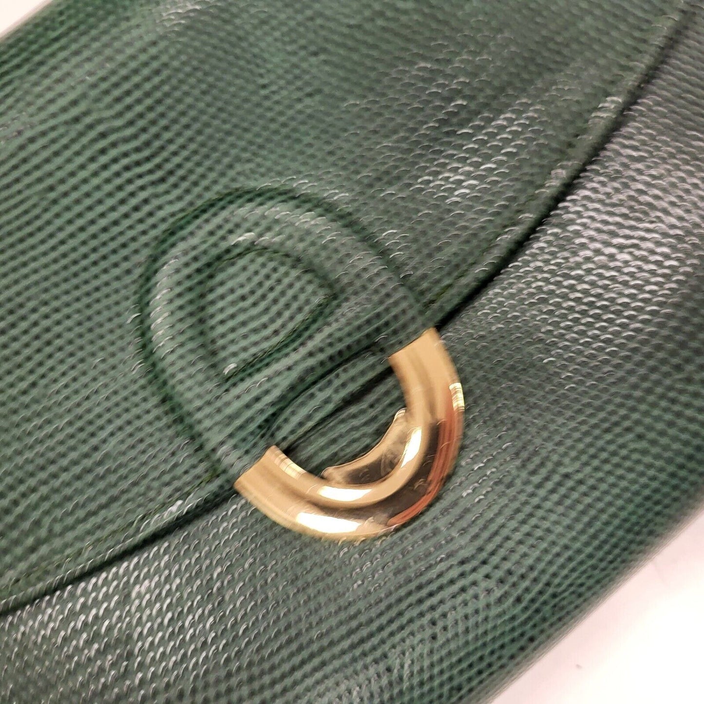 Jafferjees Green Leather Small Shoulder Bag Uk Women's Size  10" x 6"