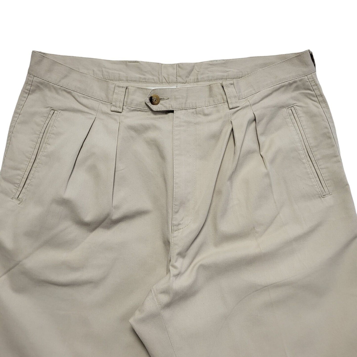 George Y2k Vintage Beige Straight Leg Chino Trousers Uk Men's XL W36 L30
