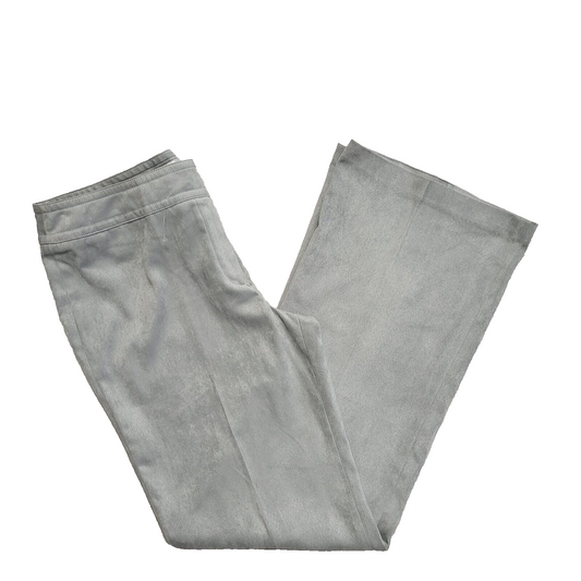 Next Vintage 90's Grey Bootcut Velvet Trousers Uk Women's 12 W30 L30