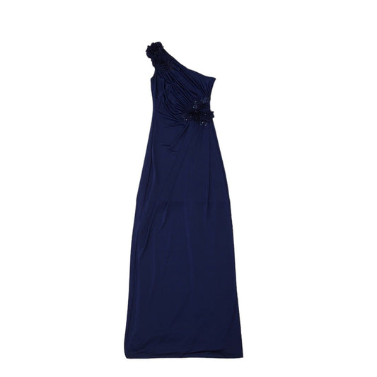Jane Norman Y2K Navy Sleeveless Evening Dress Women's 8