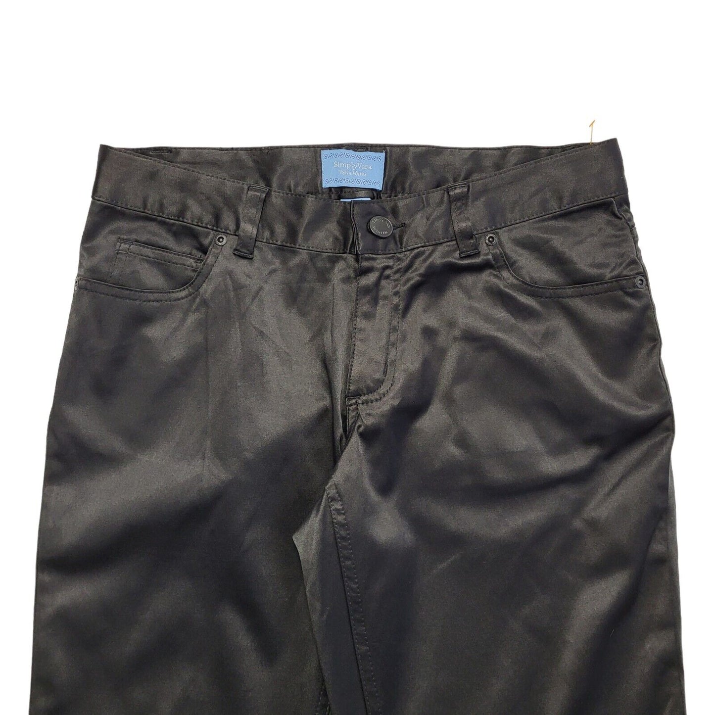 Vera Wang Vintage 90's Black Straight Leg Trousers Uk Women's Size 10/12 W29 L30