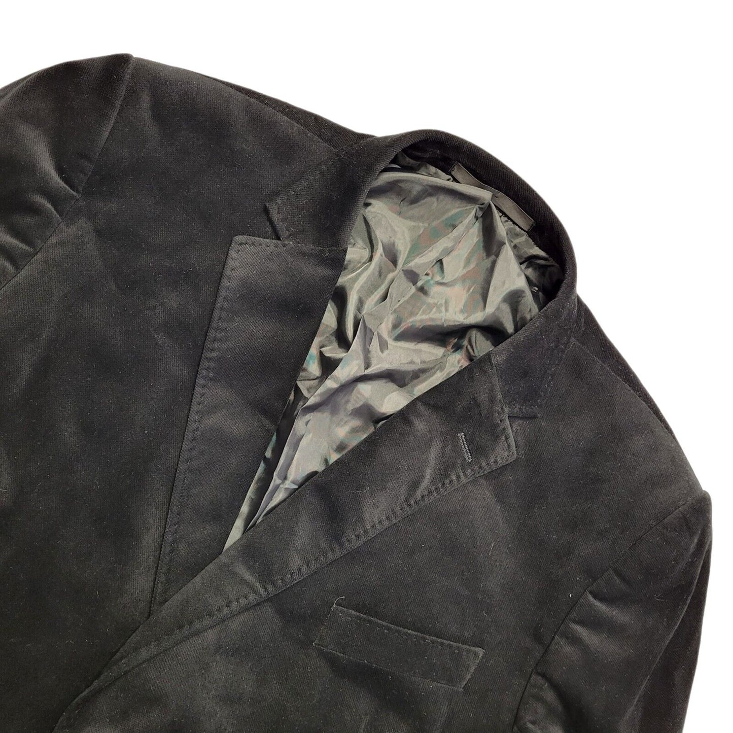 M&S Men Y2k Black Suit Jacket Uk Men's Size 2XL 48"