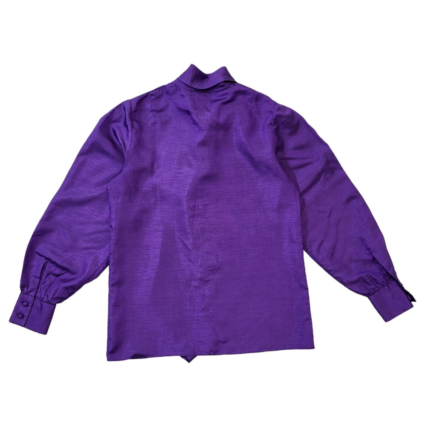 Clythe Adelaide 80s Vintage Purple Button-Up Blouse Women's 10