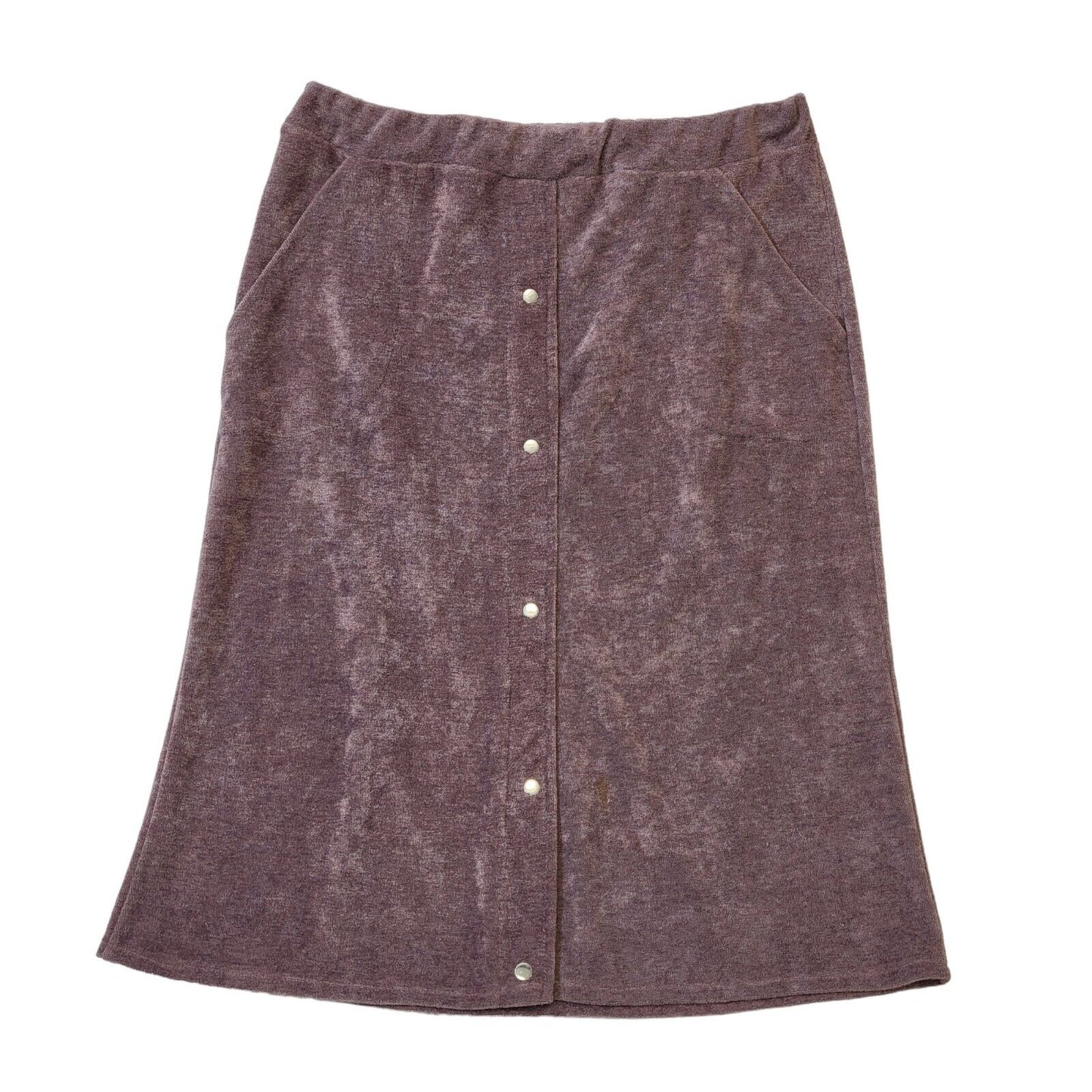 Gold Dust 80s Vintage Purple 2 Piece Skirt Suit Women's Size M W28