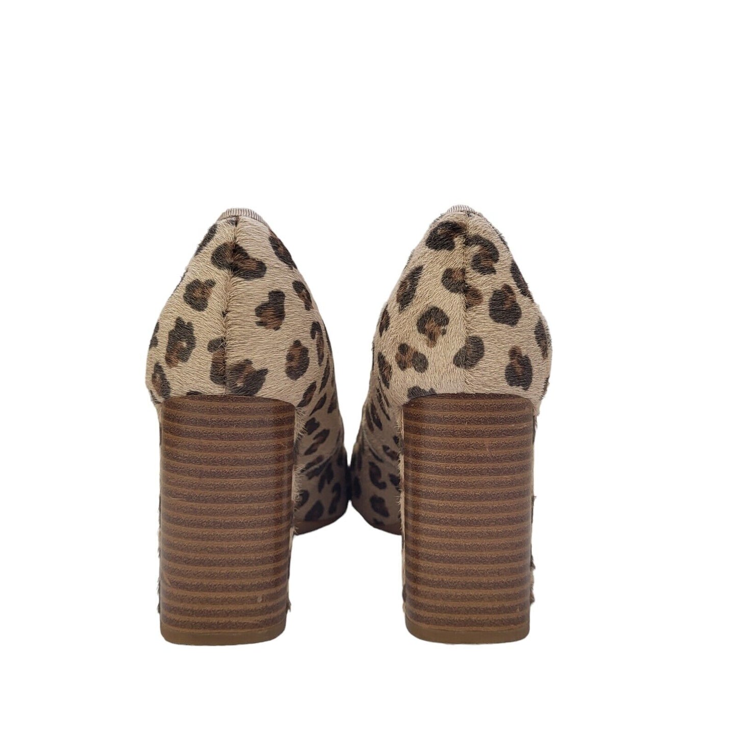 Clarks Beige Animal Print Vintage Slip-on Heels Shoes Uk Women's Size 6 ?