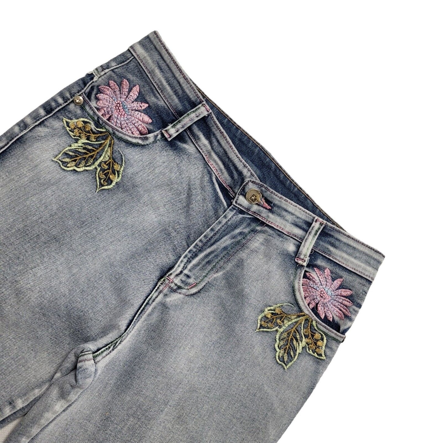 90s Vintage Skinny Bootcut Blue Denim Jeans Women's Size m 10 W29 L29