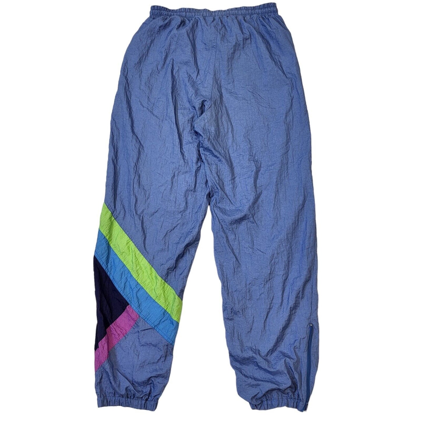 80s Vintage Puma Blue Tapered Shell Tracksuit Bottoms Men's Size M W32 L31