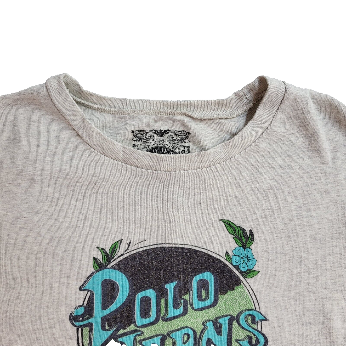 Polo Jeans Vintage 90s Grey T-Shirt Uk Women's Size Medium