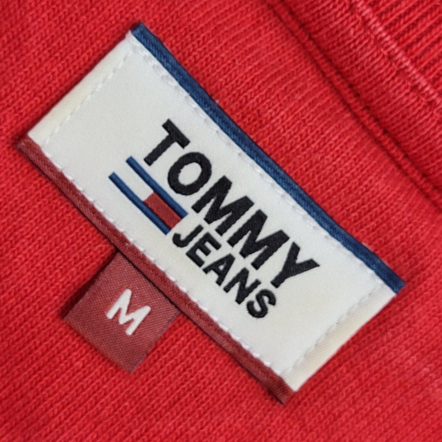 Tommy Hilfiger Vintage Y2K Red T-Shirt Uk Women's Size Medium