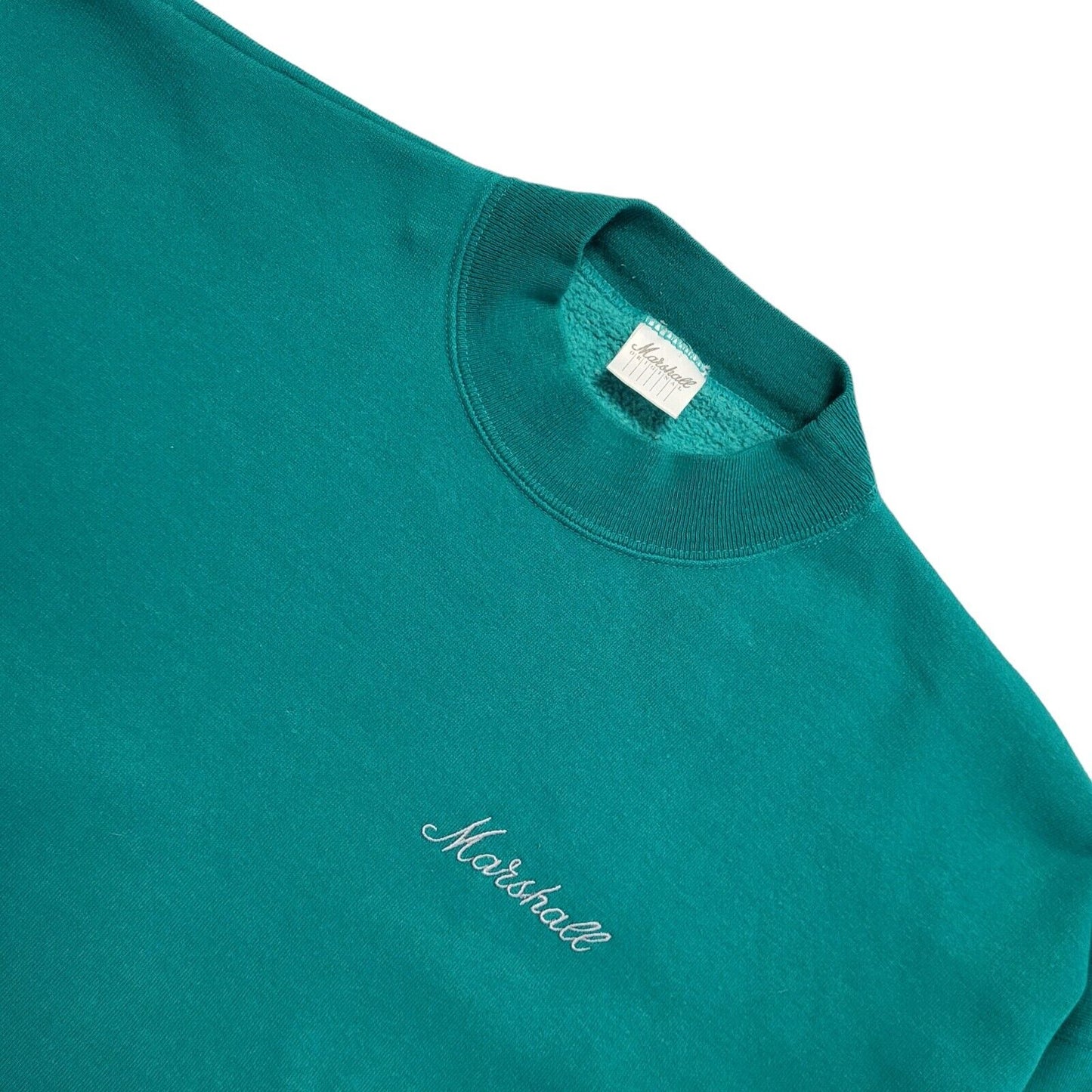 Marshall 80's Green Crew Neck Sweatshirt Uk Men's Size XL
