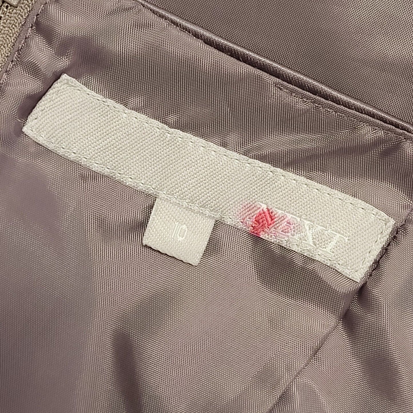 Next Y2K Mauve Party Top Womens UK Size 10