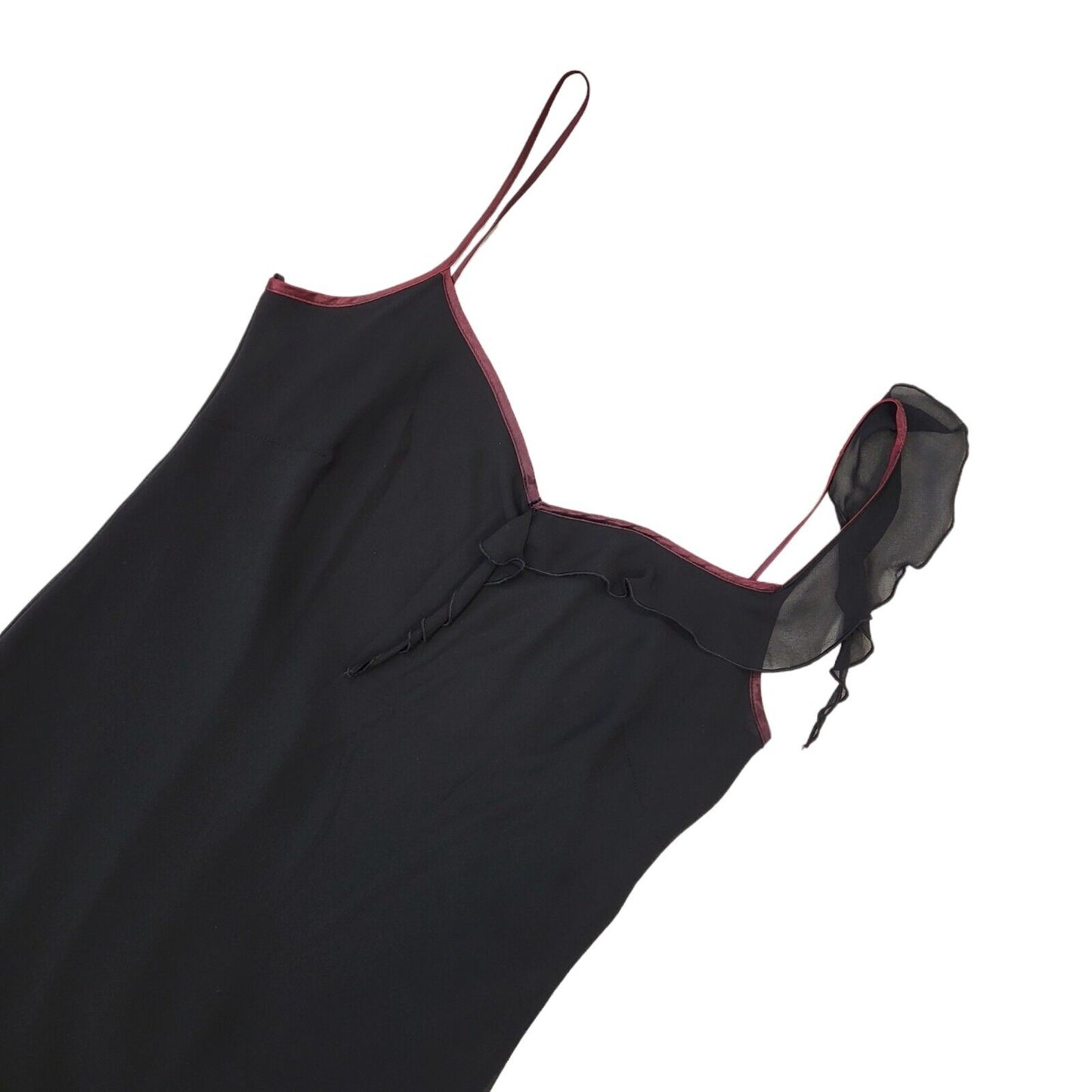 Etam Vintage 90s Black Sleeveless Dress Uk Women's Size 16