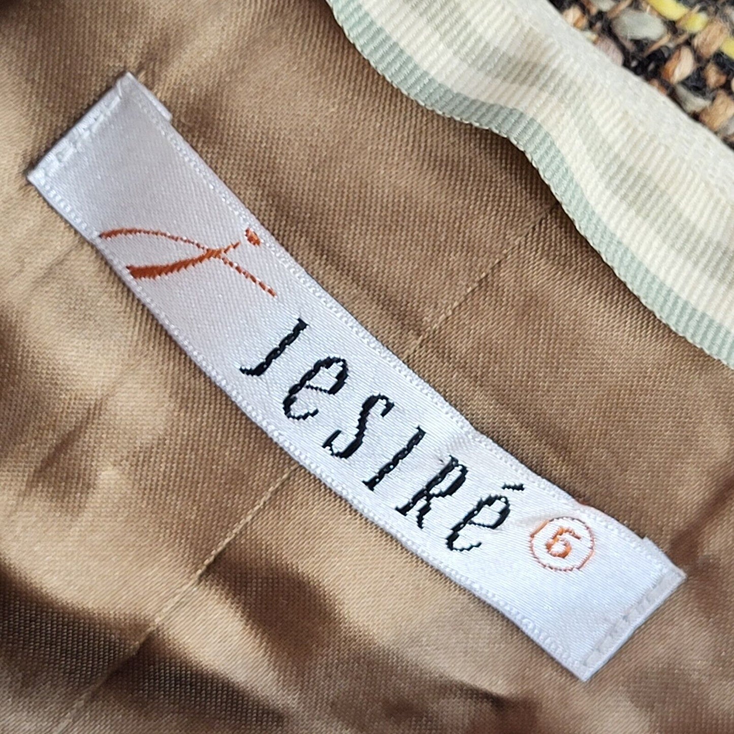 Jesire 90s Brown Button Dress Jacket Uk Women's Size Medium