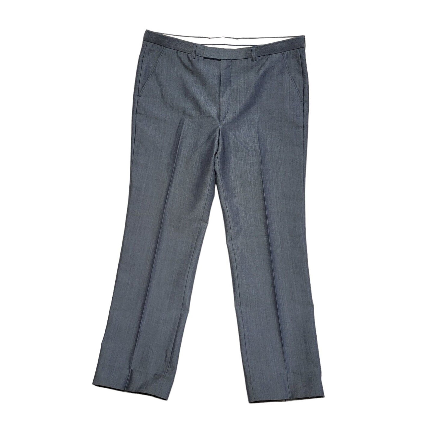 The Label Vintage 90s Blue 2 Piece Suit & Trousers Uk Men's Size L 42" W36 L31